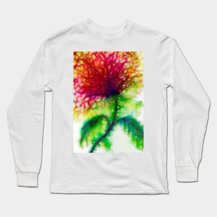 Crazy red flower Long Sleeve T-Shirt